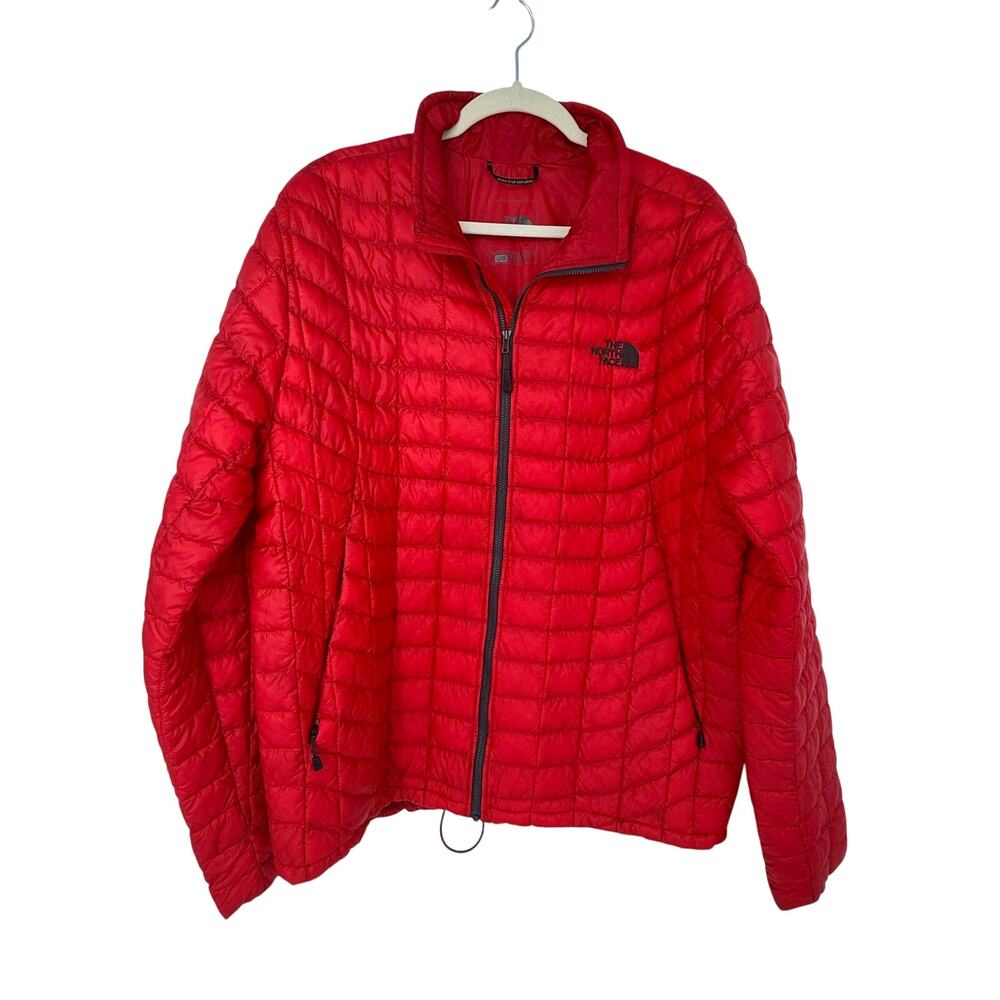 The North Face ThermoBall Insulated Jacket Men’s Large Red Full Zip Packable